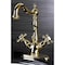 Kingston Brass Vintage 2-Handle Bathroom Faucet W/Brass Pop-Up & Cover Plate, Brass KS1432BX - alternate 2
